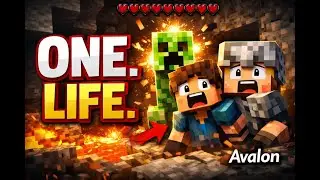 Minecraft Hardcore With a Friend&hellip; ONE LIFE 😱 #shorts #minecraft