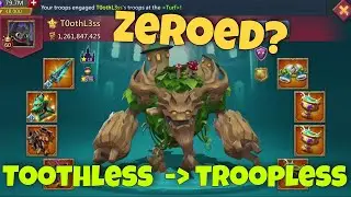 Lords Mobile - His castle was smashed. Crazy damage on online target