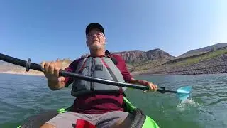 Kayaking Blue Mesa Reservoir, the largest lake in Colorado