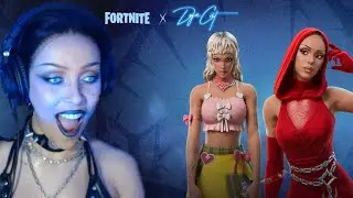 I Edited Doja Cat Playing Fortnine. Fortnitemares Doja Cat's Skins Reaction.