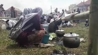 Meriahnya Ribuan Santri Lomba Bikin Liwet di Lapangan Setda Tasikmalaya