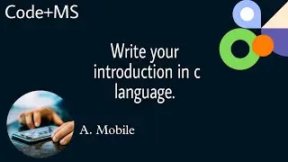 write a program to print your introduction on the screen in c language.