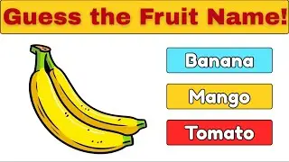 Guess the Fruit Name 🍎🍌 | Fruit Quiz for Kids | Fun Learning Game @YuviSharmaQuiz_tv25 