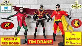 TIM DRAKE (Red Robin, Gotham Knight, Robin) McFarlane DC Multiverse Toy Review & Unboxing