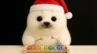 🎶 Arale the Seal and Silent Night 🦭✨Gentle Xylophone & Quiet Christmas ASMR