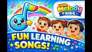 Little Melody Kids Logo | Cute Kids Channel Logo | Nursery Rhymes Branding
