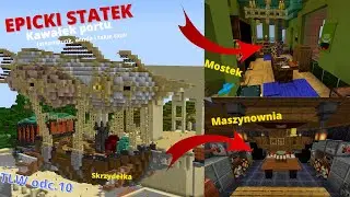 Statek w stylu STEAMPUNK i kawałek portu!!! |1.17.1|TimeLapseWorld #10|