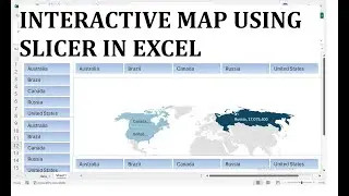 How TO Make slicer in excel map with slicer in excel spreadsheet