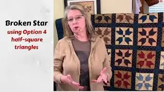 Broken Star using Option 4 half-square triangles