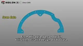 By seeing the physical object a 3D CAD model can be generated
