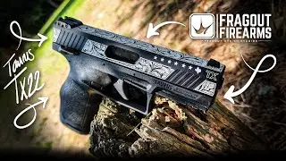 Laser Engraved Taurus TX22 Pistol by Fragout Design Studios | @taurusfirearms