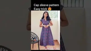 Cap sleeves cutting and stitching #capsleeve pattern #capsleeves #fashioncreativity #ytshorts