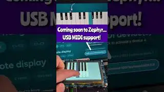 Coming soon to #ZephyrRTOS: support for USB MIDI device class! 🎹🎶 #midi #embedded #music #usb
