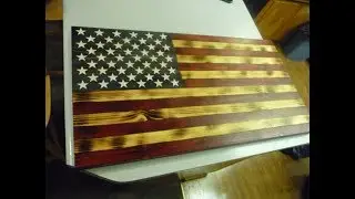 Making a Charred Wood American Flag