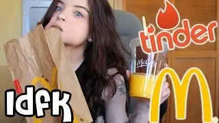 EATING MCDONALD'S BREAKFAST AND REVIEWING TINDER BIOS [MUKBANG...? i dont even know anymore]