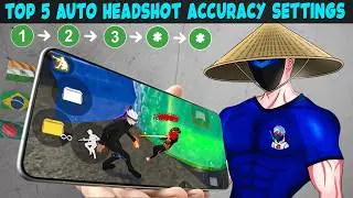99% HEADSHOT RATE ☠️ TOP 5  AUTO HEADSHOT ACCURACY SETTINGS😳 LIKE BRAZILIAN PLAYERS 🇧🇷 | Free Fire