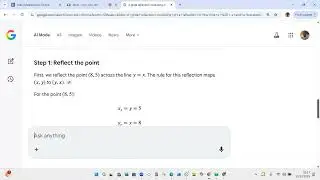 Reflection on the Line y = x and Translation