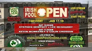 IRISH POOL OPEN 2020 - (SATURDAY MORNING) Ireland's Eightball Pool - Bridge House Hotel, Tullamore