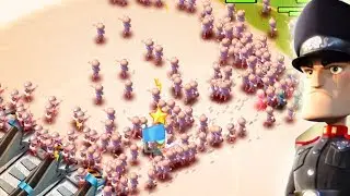 208 Rifleman Swarm vs Imitation Game! Boom Beach Hammerman Getting DESTROYED!