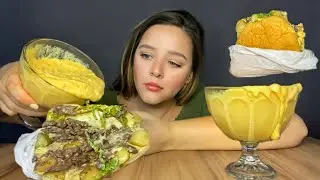 XIS TURBO AO VINHO COM PICLES E MOLHO DE QUEIJO MUKBANG BRASIL | CAMILE ASMR