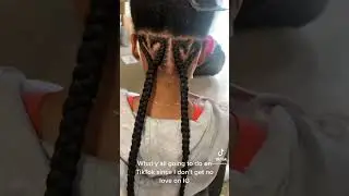 Heart jumbo knotless braids #feedinbraids #cornrows #knotlessbraids #megantheestallion #tashak