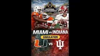 Miami vs Indiana &ndash; National Championship Simulation | NCAA Football 26