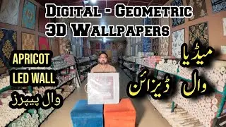 Apricot Media Wall Wallpapers Design | Digital Print Art | LED 3D Wallpaper ideas | Home Decor |