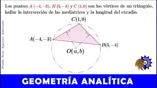 Circuncentro (3 de 3: Hallando la intersección de las mediatrices de un triángulo)