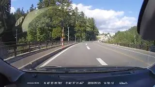 秋田県から青森県へ　矢立峠