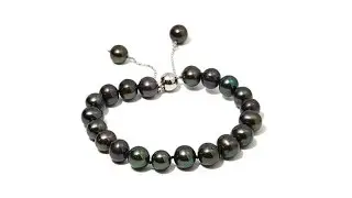 Imperial Pearls Black Cultured Pearl Bracelet