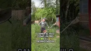 APRENDE A CAMBIAR EL HILO DE TU DESBROZADORA #bricolage #jardin #diy #diycrafts #plantas