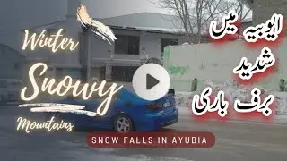 Heavy snow falls in Ayubia Road vlog | The snowy mountains #vlog #snow #snowymountains #ayubia