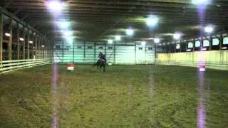 Me and Clyde Barrel Racing at Blue Lakes Farm, 2012