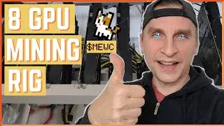 Building an 8 GPU Mining Rig #cryptomarketupdates #cryptomining #mewcoin