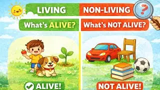 Living and Non-Living Things for Kids 🌱🚗 | Science Lesson for Kindergarten & Preschool