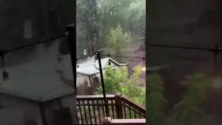 Moment House is washed away by flash floods in New Mexico