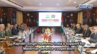 Rajnath Singh reaffirms India&rsquo;s support for Maldivian defence cooperation