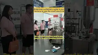 American customers come to our factory to see the snuff machine
