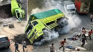 INNALILLAHI !!! TEREKAM DENGAN SANGAT JELAS, Detik Detik Truk Batubara Tumbang di Sitinjau Lauik