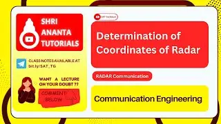 Determination of Coordinates of Radar  #communication #electronicsengineering #telecommunication