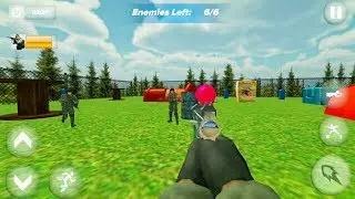 Paintball Arena Royal Shooting Battle : Color War Game, Gameplay