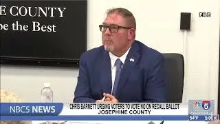 Commissioner Chris Barnett urging voters to vote no on recall ballot