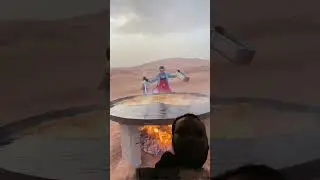 Arabian style of cooking in the desert #food #delicious #youtube #comoriancuisine #desert #cooking