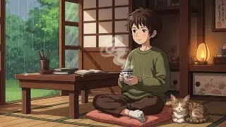 A Rainy Afternoon in the Old House | Tea Steam, Quiet Thoughts, Slow Living 🌧️🍵