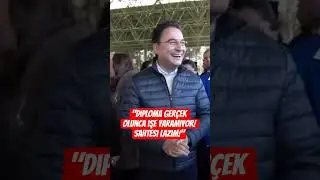Ali Babacan'ın 2 &uuml;niversite mezunu bir gen&ccedil;le g&uuml;ld&uuml;ren sohbeti: Diploma ger&ccedil;ek olunca işe yaramıyor