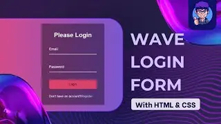 How to Create Wave Login Form with HTML & CSS | Tonsomar
