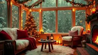 ✨ Soothing Christmas Ambience 🌲 | Instrumental Christmas Music With Fireplace 🔥 | Relaxing Holiday ✨