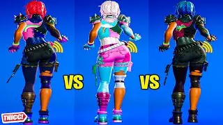 Fortnite Brite Raider Skin Party Hips 1 Hour Version Thicc All Styles 🍑😘 OG vs Pastel vs Darkland 😍😜