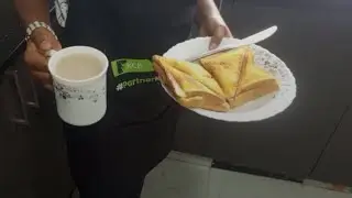 Simple sandwich for breakfast
