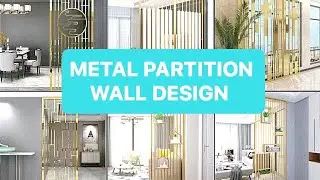 Metal partition wall, #partitionwall,#metalpartition, metal partition design, drawing room partition